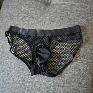 Black Mesh Men's Briefs